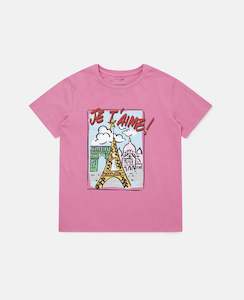 Infant clothing: Paris Print Cotton T-Shirt