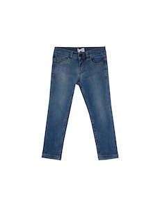 Infant clothing: DENIM STRETCH TROUSERS