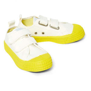 Star Two-Tone Velcro Sneakers Yellow