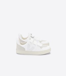 Infant clothing: SMALL V-10 VELCRO CWL WHITE-NATURAL