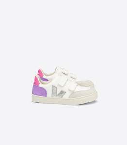 VEJA KIDS' SMALL V-12 VELCRO SNEAKER