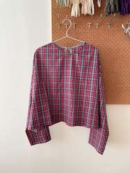 SAMPLE, Boxy Top, M-L, Checks