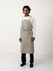 SECOND Apron, Grey Cotton Canvas