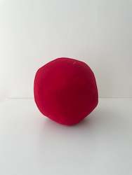 SAMPLE, Globe Cushion, Pomegranate Seed Red