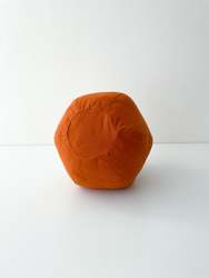 SAMPLE, OLDER/ SMALLER SIZE Globe Cushion, Pumpkin Orange