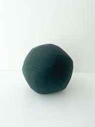 SAMPLE Globe Cushion, Dark Bottle Green Cotton