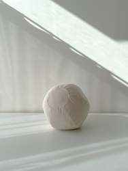 SAMPLE Globe Cushion, Creamy Natural Canvas