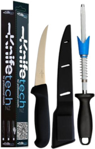 Gift Sets: Boning or Sticking Knife, Sheath and VSharpener Gift set