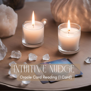 Books Cards: Oracle Card Reading: Intuitive Nudge (1 Card)