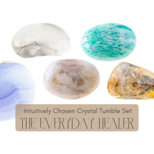 Crystal Connections: Intuitively Chosen Crystal Tumble Set “The Everyday Healer”