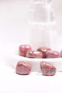 Rhodonite Crystal Tumble Stone