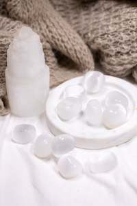 Selenite Crystal Tumble Stone