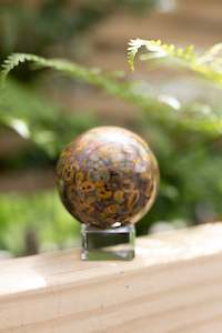 Rainforest Jasper Sphere #1 | A Stone of Growth & Renewal