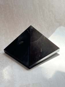 Shungite Crystal Pyramid #2 | The Stone of Purification & Protection