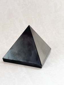 Shungite Crystal Pyramid #1 | The Stone of Purification & Protection