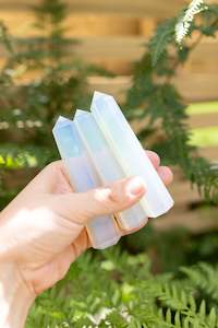 Opalite: Opalite Polished Point | The Stone of Clarity & Transformation