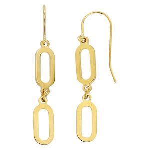 Jewellery: Gold Drop Earrings