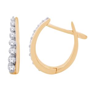 10ct YG gold hoops