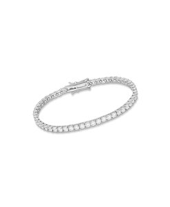 ss cz tennis bracelet 19cm