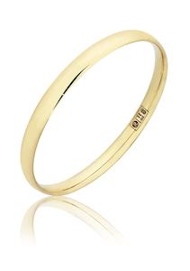 9ct Gold Sharp Oval Bangle