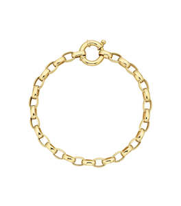 9ct Gold Belcher Bracelet 19cm