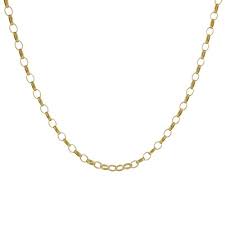 Gold Oval Belcher Chain