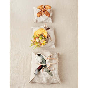 Craft material and supply: Cocoknits Rustic Linen Four Corner Bag