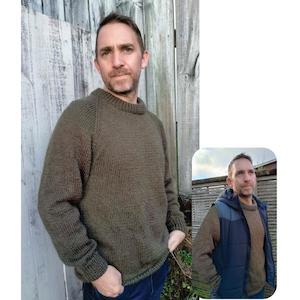 Men's Raglan Sleeve 12ply Jumper Pattern