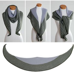 Craft material and supply: Crescent Shawl 3ply Knitting Pattern SALE