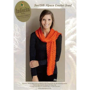 Craft material and supply: 2109 Crochet Scarf Pattern SALE