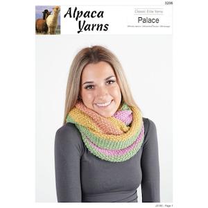 Craft material and supply: 3206 Colourful Cowl 14Ply Knitting Pattern SALE