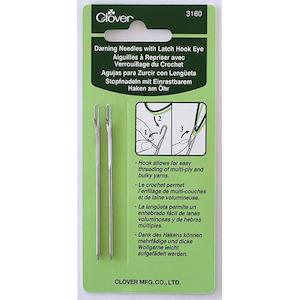 Clover Darning Needles with Latch Hook Eye