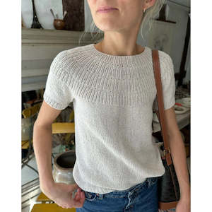 Craft material and supply: Anker's Summer Shirt Knitting Pattern by PetiteKnit