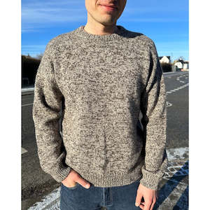 Melange Man's Sweater Knitting Pattern by PetiteKnit