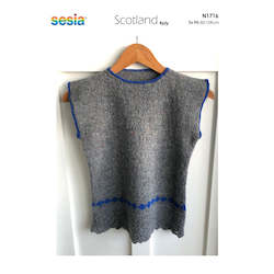 N1716 Tunic with Lace Border & Tiny Fair Isle Detail