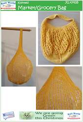 Yarn: Knitted Grocery/Market Bag Digital Download