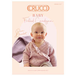 2317 Baby Frilled Cardigan + Pram Blanket