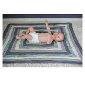 NS30 Baby's Square Blanket 8ply