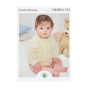 UKHKA 222 Cardigan, Waistcoat and Sweater 8ply