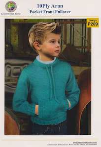 Yarn: P209 Childs Pocket Front Pullover