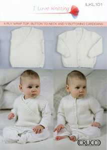 101 Baby Wrap Top, Button to Neck & V-Buttoning Cardigans Digital Download