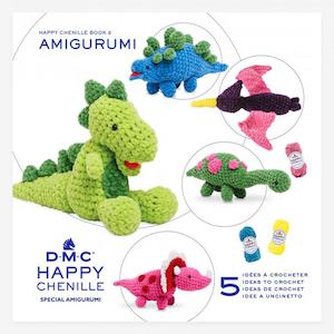 Yarn: Happy Chenille Book 2 Amigurumi - Dinosaur Friends