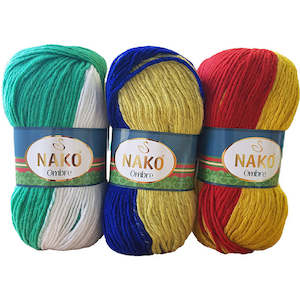 Yarn: Nako Ombre Stripes 12ply