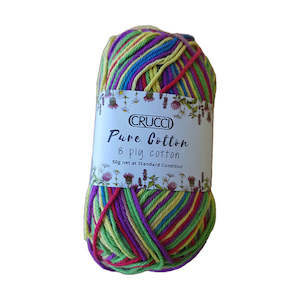 Yarn: Crucci Pure Cotton Variegated 8ply