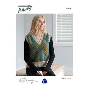 Yarn: N1628 V Neck Fair Isle Vest