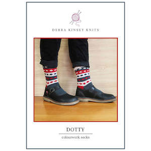 Dotty Colourwork Socks Digital Download