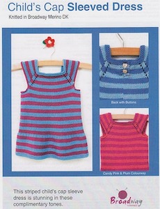 Yarn: DFBK 001 Child's Cap Sleeved Dress