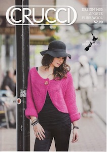 1453 Ladies Garter Stitch Bolero