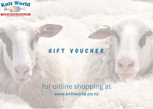 Online Knit World Gift Vouchers - can only be used online