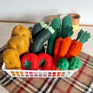 Set of Felt Veggies